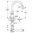 GROHE - Robinet de lavabo et/ou lave mains bec haut mobile Costa L 20393001 - vignette