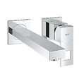 GROHE - Eurocube Set Mitigeur monocommande 2 trous lavabo encastré mural Chrome Taille M + Corps encastré (23447000-SET) - vignette