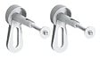 GROHE - Pack WC Bâti-support + WC Swiss Aqua Technologies Infinitio sans bride, fixation invisible + Plaque chrome - vignette