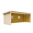 TIMBELA - Abri de Jardin Qualité Premium 14,3 m² - H231x248x648 cm - Sans plancher e  paroi latérale - Timbela M941B - vignette