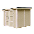 TIMBELA - Abri de Jardin Qualité Premium 5,9 m² - H231x248x294 cm - Sans plancher e  paroi latérale - Timbela M938B-REDWOOD RED - vignette