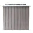CONCEPT USINE - Abri de jardin avec abri bûches 6,53 m² en acier gris VENTOUX - vignette