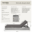 TECTAKE - Lot de 2 bains de soleil luxe résine en tressée aluminium avec table rangement gris - vignette