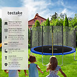TECTAKE - Trampoline modèle B noir/bleu - vignette