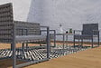 CONCEPT USINE - Salon de jardin bas 4 places résine tressée gris foncé ESNA - vignette