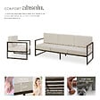 TECTAKE - Salon de jardin COMOSA pour 5 personnes marron/beige - vignette