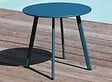 PROLOISIRS - Table basse de jardin Massaï ø 45 cm en acier époxy - bleu - vignette