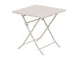 HESPERIDE - Table de jardin carrée Greensboro Argile - 2 places - Hespéride - vignette