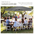 TECTAKE - Parasol APOLLON avec manivelle 2,5 x 2,5 m  gris clair - vignette