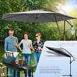 VOUNOT - Parasol deporte 3M avec housse de protection et sangle de fixation Gris - vignette