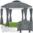 TECTAKE - Tonnelle ⌀ 3,5 m SIANA gris anthracite - vignette