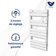 VOLTMAN - Chauffage sèche-serviette 500W - inertie sèche - Blanc - Voltman - vignette