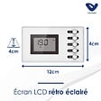 VOLTMAN - Chauffage sèche-serviette 500W - inertie sèche - Blanc - Voltman - vignette