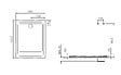 VITRA - Receveur de douche ARKITEKT 100x80cm B90 antidérapant - VITRA - 5808L003M0578 - vignette