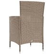 VIDAXL - vidaXL Chaises de jardin avec coussins lot de 4 Résine tressée Beige - vignette