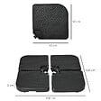 OUTSUNNY - Pied de parasol lot de 4 dalles pour parasol déporté à lester dim. tot. 100L x 100l x 8H cm HDPE noir - vignette