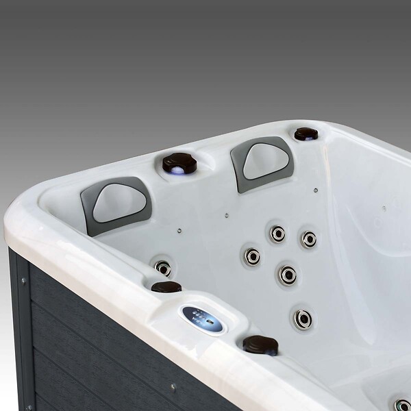WATERCLIP - Spa acrylique ARKOS 3 places - 22 Hydrojets - 720L - 200 x 125 x 72cm - large