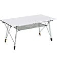 OUTSUNNY - Table pliante en aluminium table de camping table de jardin 6 personnes hauteur réglable + sac de transport - vignette