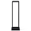 ID MARKET - Range bûches vertical acier noir avec étagère H.112 CM pour cheminée - vignette