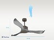 KLASSFAN - Ventilateur de plafond ø132 cm avec Wifi Réversible Hypersilence - vignette