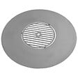 COOK KING - Plaque  de cuisson en acier inox pour braséro de 82 cm à 102cm avec une grille 40 à 50cm - Ø 102 cm - vignette