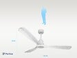 PURLINE - Ventilateur de plafond Réversible  Thermostat Wifi Moteur à courant continu Toits en pente Télécommande Hypersilence Mémoire Shopify Vendible (AUTOMATIQUE) - vignette