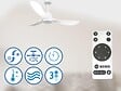 PURLINE - Ventilateur de plafond Réversible  Thermostat Wifi Moteur à courant continu Toits en pente Télécommande Hypersilence Mémoire - vignette