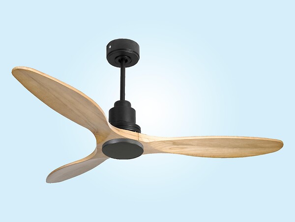 PURLINE - Ventilateur de plafond Réversible  Thermostat Wifi Moteur à courant continu Toits en pente Télécommande Hypersilence Mémoire - large