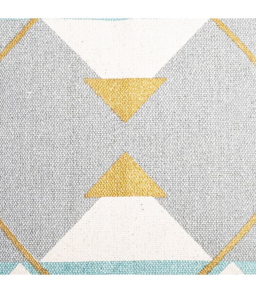 ATMOSPHERA - Housse de Coussin géométrique Or  40 x 40 cm - large