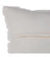 ATMOSPHERA - Coussin déhoussable en Fourrure Blanche 45 x 45 cm - vignette