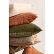 ATMOSPHERA - Coussin décoratif Bouclette Beige Lin 45 x 45 cm - vignette