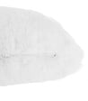 ATMOSPHERA - Coussin décoratif déhoussable en Fourrure Blanche 45 x 30 cm - vignette