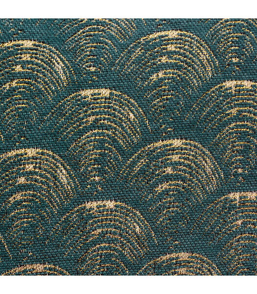 ATMOSPHERA - Housse de Coussin chenille Art déco Vert 40 x 40 cm - large