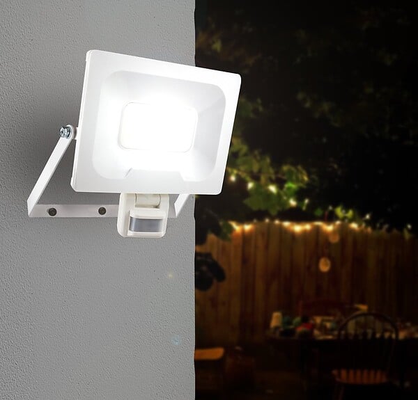 ARLUX - Projecteur Mural NINO 50W 4000lm - Detecteur de Mouvement - Blanc - large