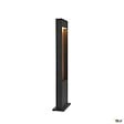 SLV - Borne extérieur SLV FLATT 65 anthracite/imitation bois avec LED intégrée pour éclairage extérieur, Hauteur 65 cm - vignette