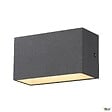SLV - Applique extérieure SLV SITRA CUBE Up/Down anthracite avec LED intégrée - Taille M - 20 cm - vignette