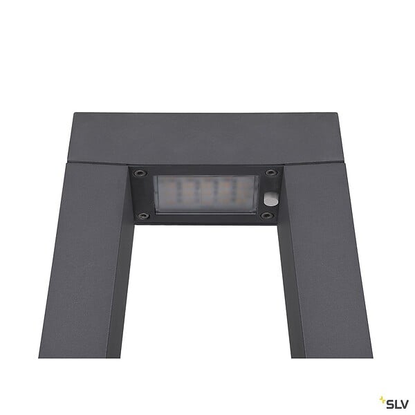 SLV - Borne extérieure SLV BOOKAT anthracite avec LED intégrée pour éclairage extérieur - large