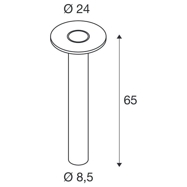 SLV - Potelet orientable LED I-Ring SLV - 9.2W - 3000K - IP65 - Anthracite - Non dimmable - large