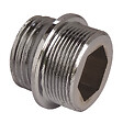 SOMATHERM FOR YOU - Raccord de bec chromé M15/21 vers M24x100 - Adaptateur robinet Bricard - vignette