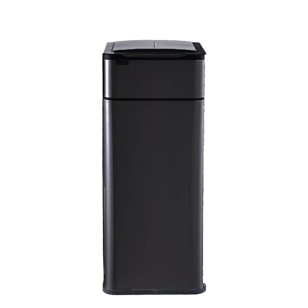 BEYOND BLUE - Poubelle cuisine automatique latérale - Ouverture papillon - Noir mat - 60L - Piles ou batterie - large