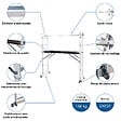HOSTRÃ–M - HOSTRÖM Echafaudage roulant SCAFFOLDAX2X6, échafaudage jardin et pliant multifonction 4 en 1, échelle 2 plans, H max Travail 4,46m, Garantie 5 ans - vignette