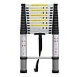 SECURY-T - Echelle télescopique aluminium 13 marches H3,8 m avec barre stabilisatrice - vignette