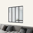 AICA SANITAIRE - Verrière atelier fixe L.123xH.108cm en 4 vitrages - vignette