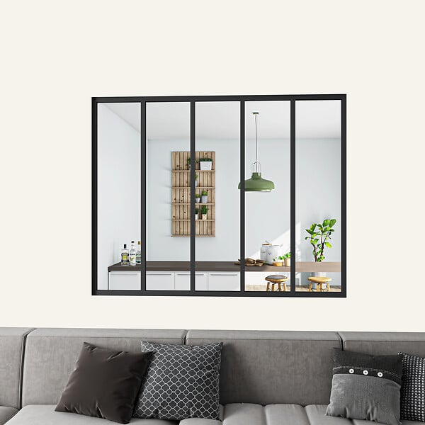 AICA SANITAIRE - Verrière atelier fixe L.153xH.108cm en 4 vitrages - large