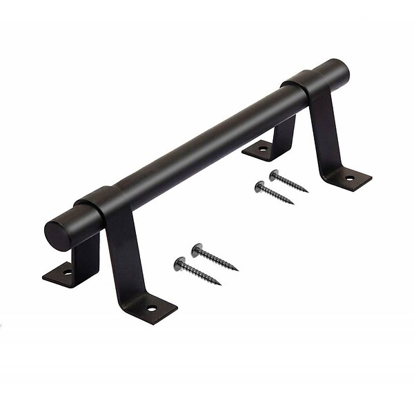 SECURY-T - Poignée de porte coulissante - Type atelier - 140 mm - Gris foncé - large