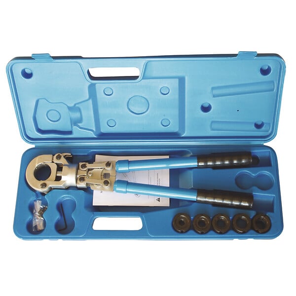 SOMATHERM FOR YOU - Coffret Pince à sertir hydrau pour racc PER et Multicouche Profil H - D12 à 26mm - large
