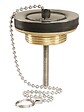VALENTIN - Bonde de lavabo en laiton D63 bouchon avec enjoliveur chromé - VALENTIN - 00 115500 000 00 - vignette