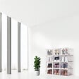 SECURY-T - Rangement chaussures - Boites à chaussures - Grand format - Blanc et transparent - Lot de 12 - vignette