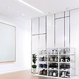 SECURY-T - Range chaussure - Boites à chaussures - Moyen format - Blanc transparent - Lot de 12 - vignette