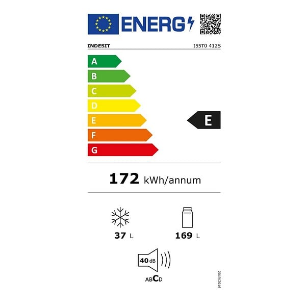 INDESIT - réfrigérateur combiné 55cm 206l - I55T0412S - large